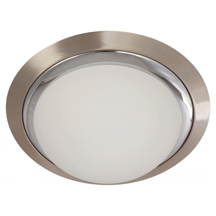 LAMP. TECHO NÍQUEL SATINADO 2L E27 60W