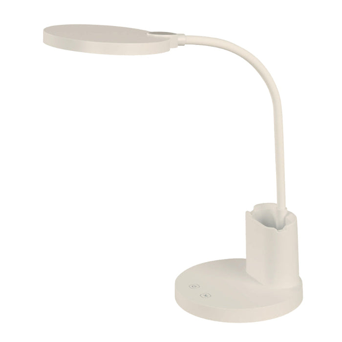 LAMP. LED ESCRITORIO 1L 10W 100-240V 6000K (CON USB, ATENUABLE)