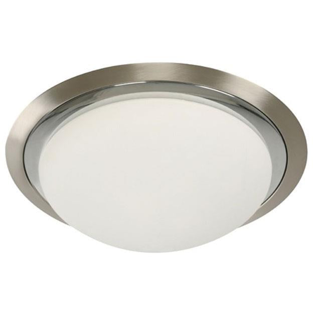 LAMP. LED TECHO NICKEL SATINADO Y CROMO 18W 4000K