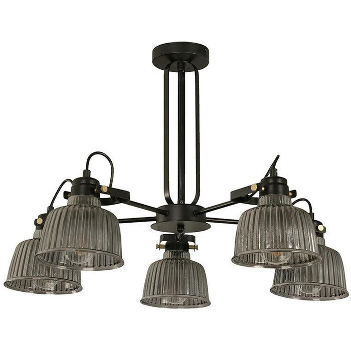 Lámpara Colgante Negro 5L E27 40W