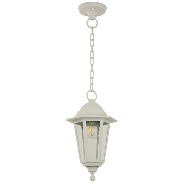 LAMP. EXT. COLGANTE BLANCO 1L E27 40W