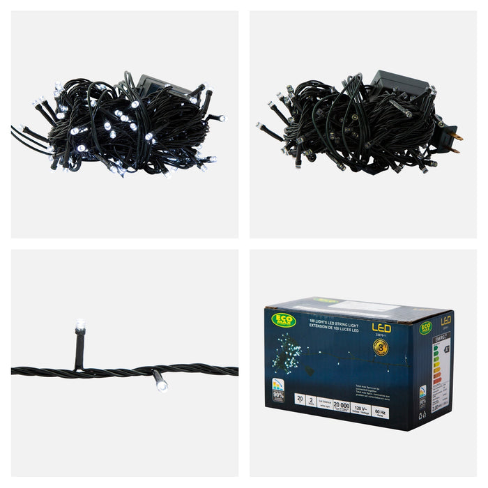 Tira navideña LED Luz blanca 120V 2w