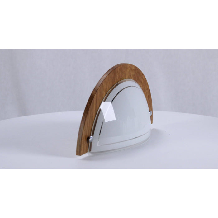 LAMP. PARED MADERA OSCURA 1L E27 60W