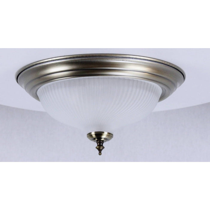 LAMP. TECHO NÍQUEL SATINADO 2L E27 60W
