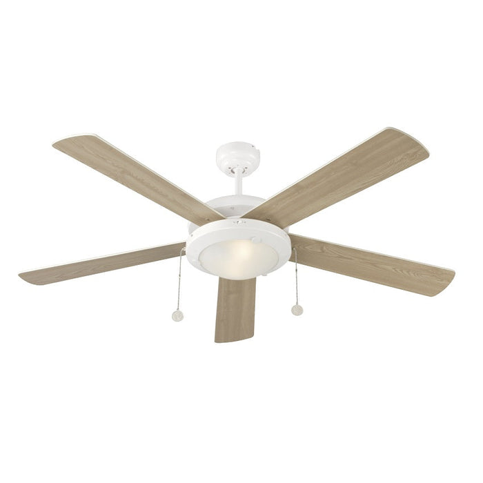 VENTILADOR DE TECHO 52" BLANCO 2L E27 40W