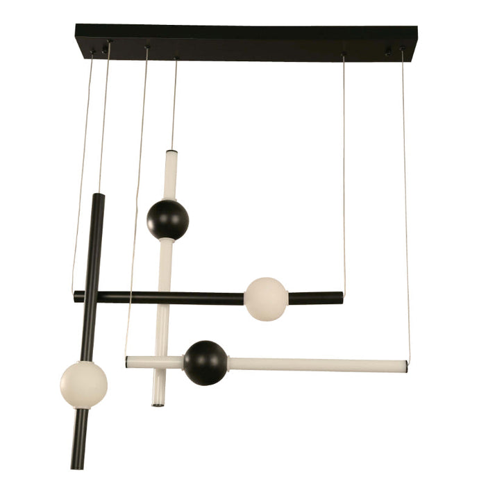 LAMP. LED COLGANTE NEGRO 1L 50W 100-277V 3000K