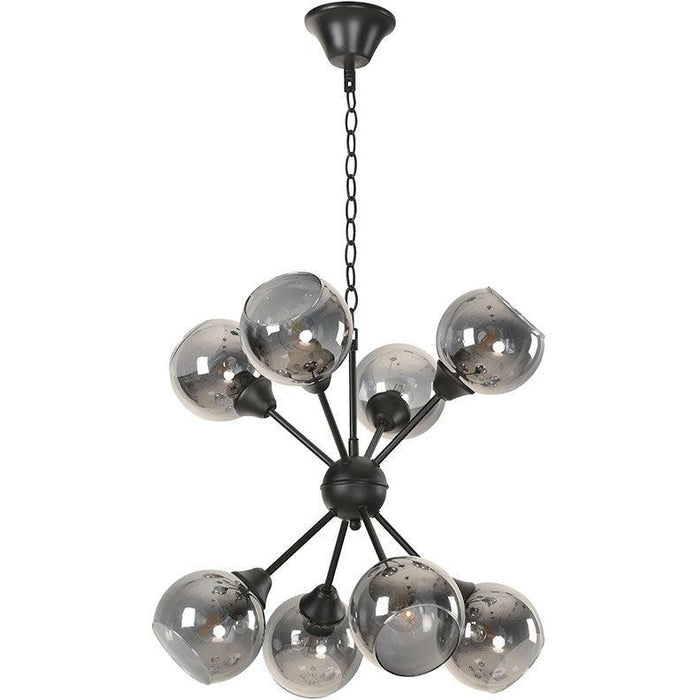 Lámpara Colgante Negro 8L E27 60W