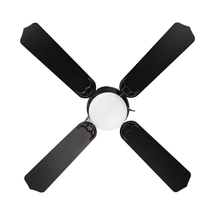 Ventilador Techo 42" , aspas reversibles, negro y marrón, 3 Velocidades.