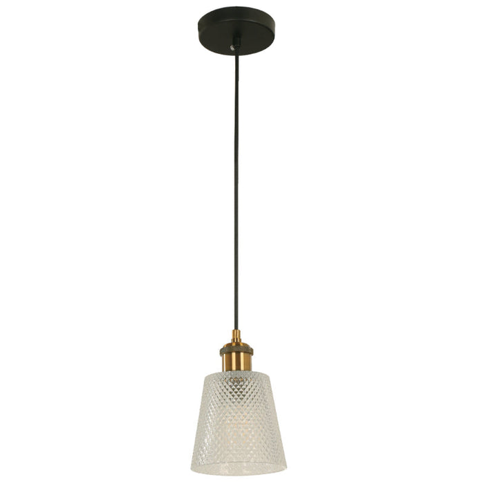 LAMP. COLGANTE NEGRO 1L E27 60W