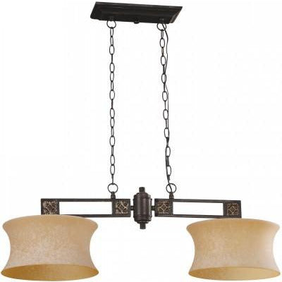 LAMP. COLGANTE DORADO E27 2L 60W