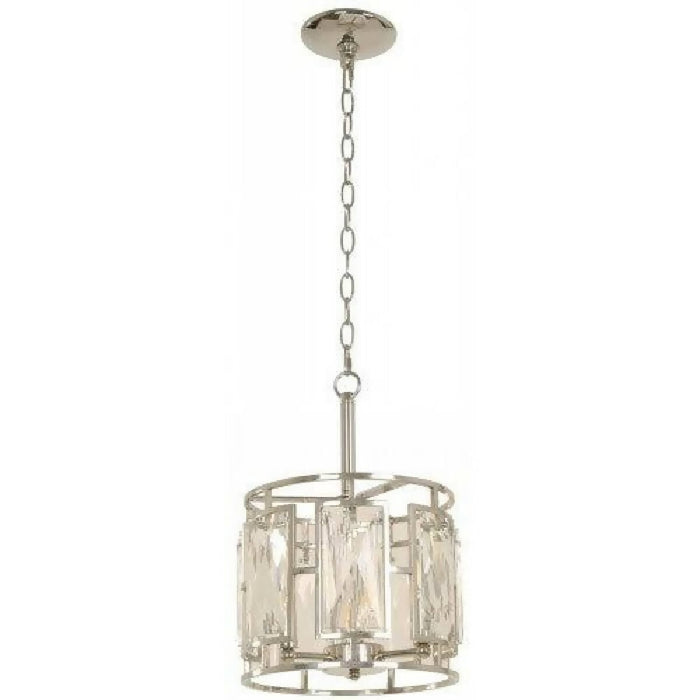 LAMP. COLGANTE NÍQUEL SATINADO 3L E14 40W