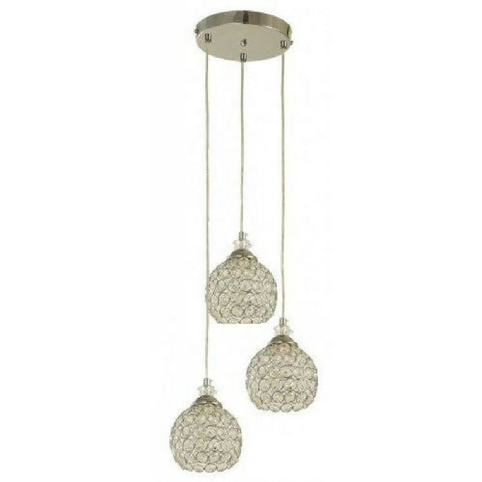 LAMP. TECHO CROMO 3L E14 40W