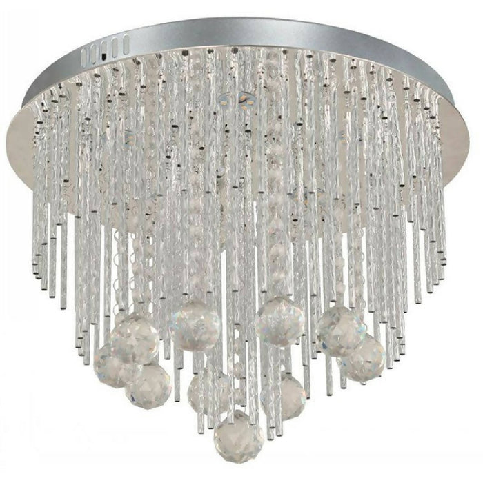 LAMP. LED TECHO CROMO 12W 3000K (CONTROL REMOTO)