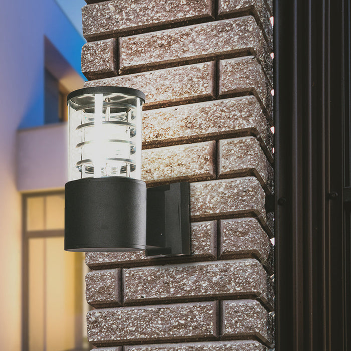 Lámpara De Pared Negra 60w E27 1 Luz
