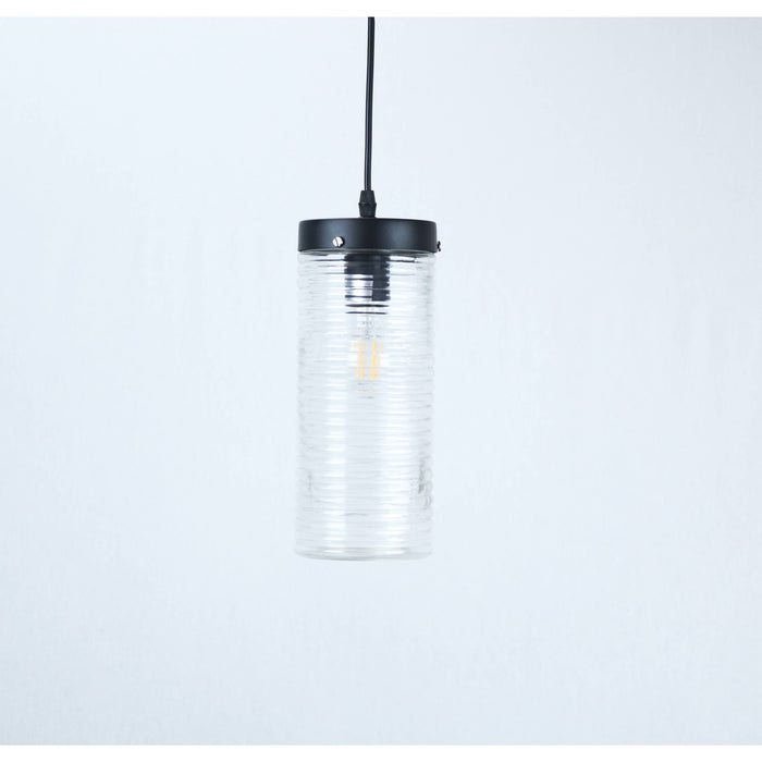 LAMP. COLGANTE NEGRO 1L E27 60W