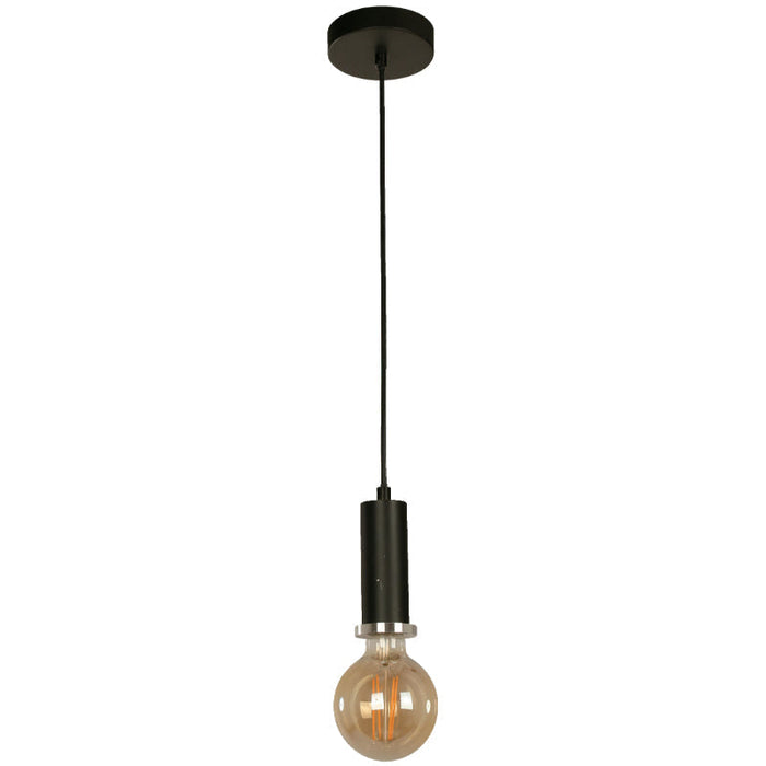 LAMP. COLGANTE NEGRO 1L E27 40W