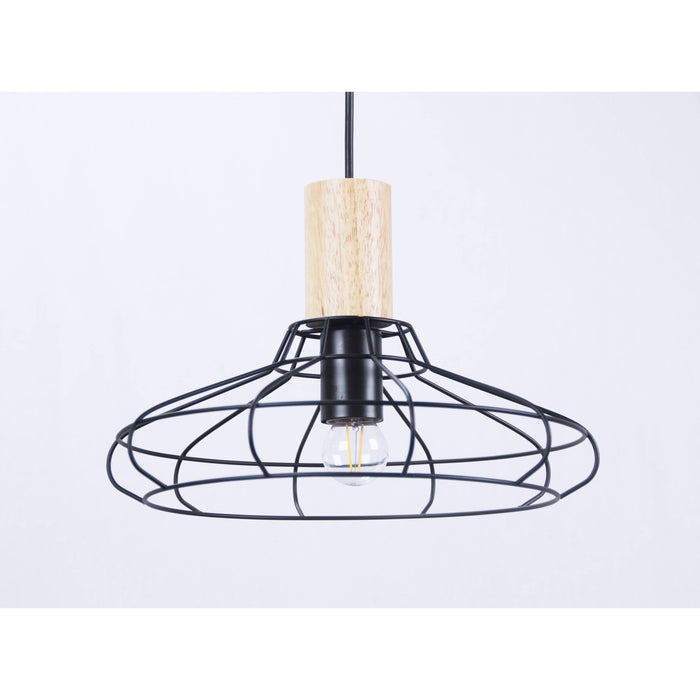 Lámpara Colgante Negro 1L E27 40W