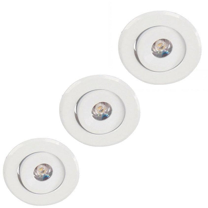 Lámpara Led Techo Blanco 1L 3W 85-265V 2700K (3 Piezas)