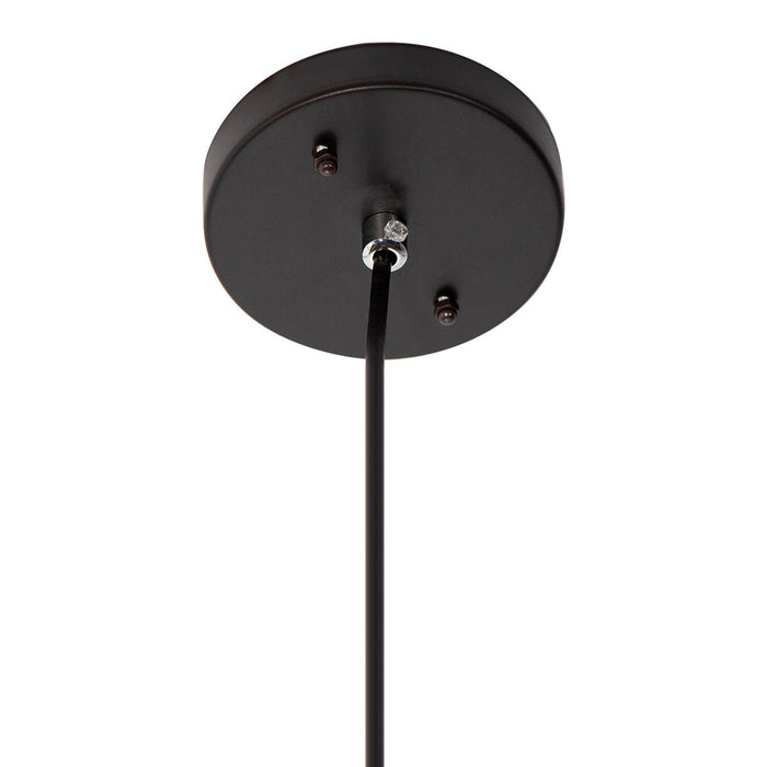 Colgante Vintage Negro/blanco Mate Oro Rosado E27 60w 1 Luz