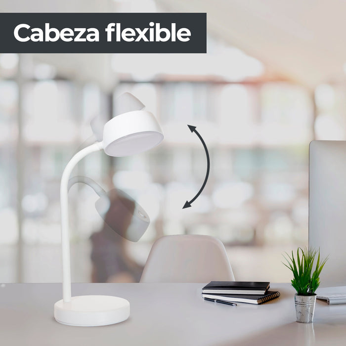 Lámpara LED De Lectura Para Escritorio Luz Blanca 6500K