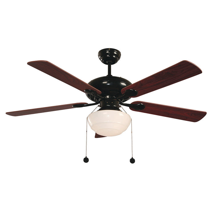 Ventilador De Techo Chocolate Aspas Madera Roble /oscuro  52