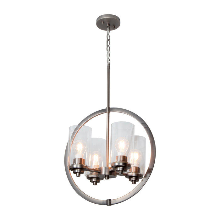Lámpara Colgante Niquel Satinado 4 Luces  E27 60w