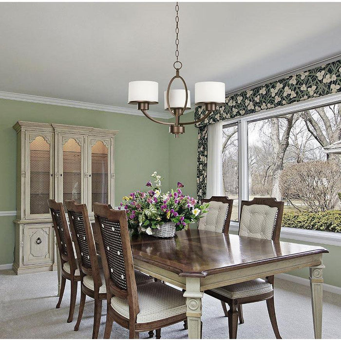 Lámpara Colgante Bronce Cepillado 3L E27 60W