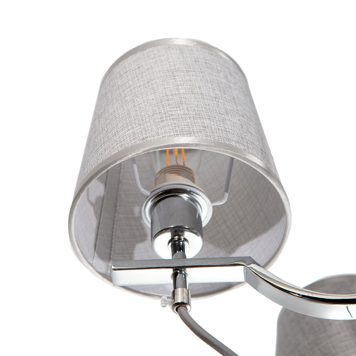 Lámpara de Techo Modern Luxe Plateada E14 40w 5 Luces