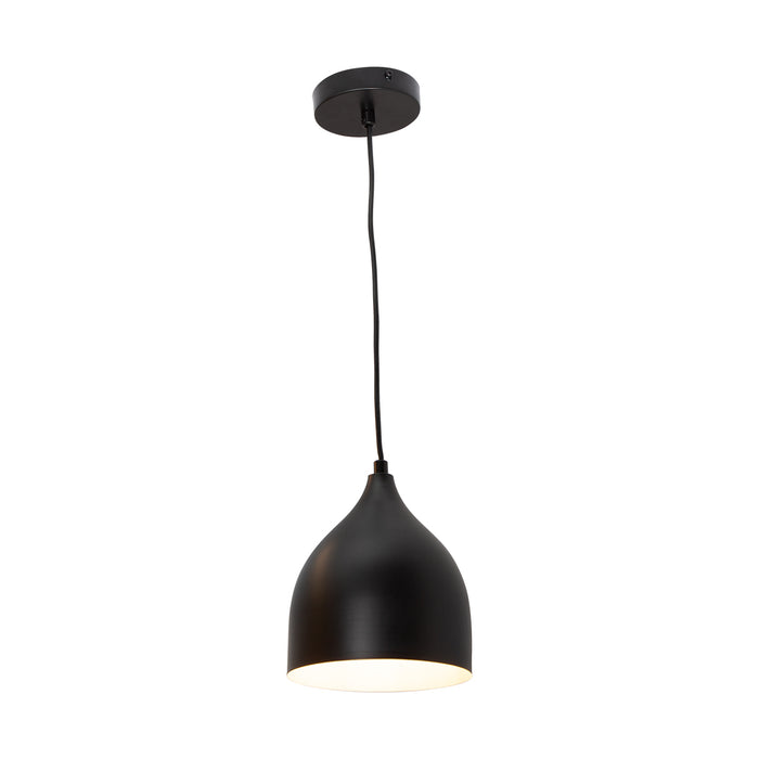 Lámpara colgante estilo moderna, acabado negro mate, 1 luz E27 40W