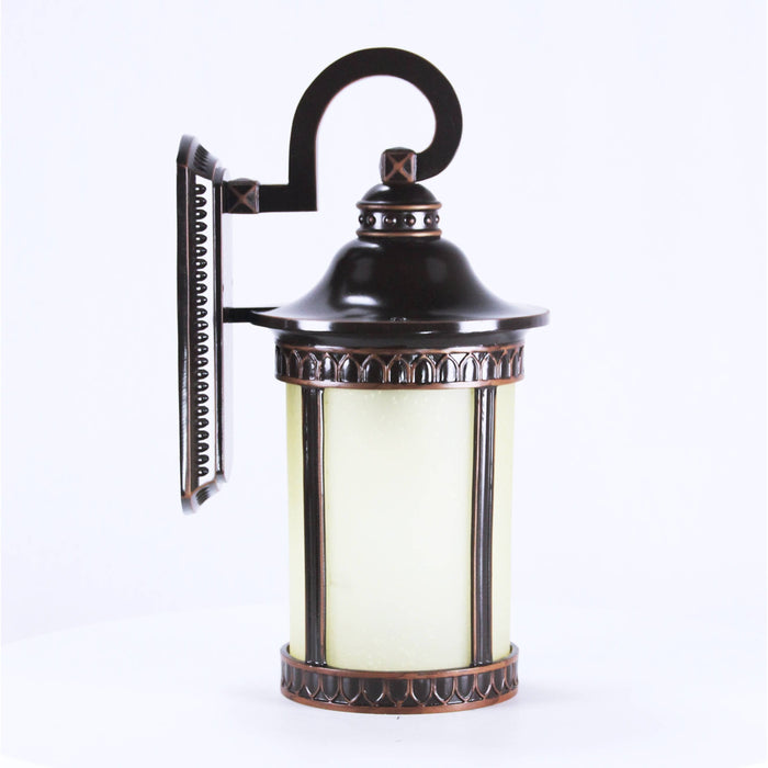 LAMP. EXT. PARED BRONCE OSCURO 1L E27 100W