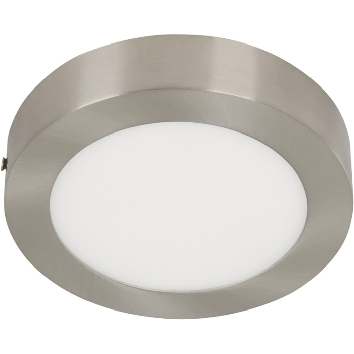 LAMP. LED TECHO NÍQUEL SATINADO 1L 25W 100-240V 6000K