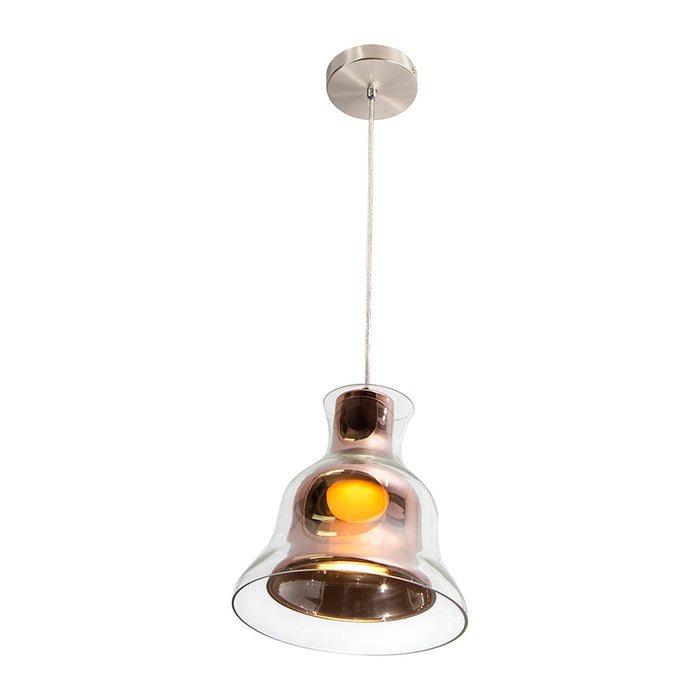 Kit 2 Lámpara Colgante Modern Luxe Cobre E27 1 Luz
