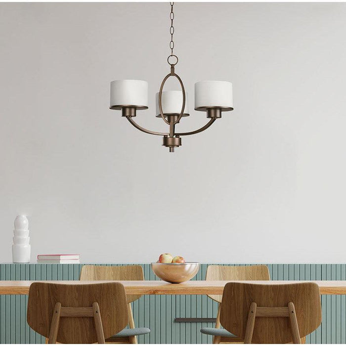 Lámpara Colgante Bronce Cepillado 3L E27 60W