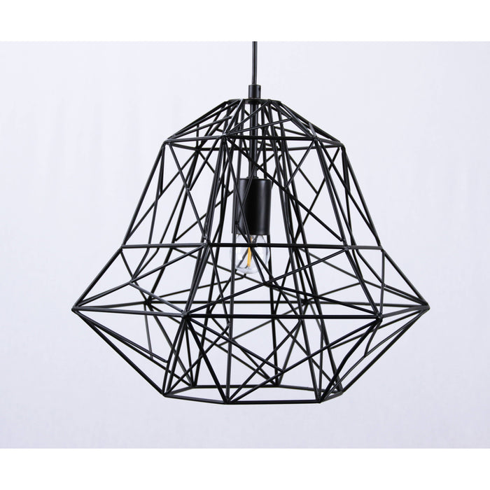 Lámpara Colgante Negro 1L E27 60W