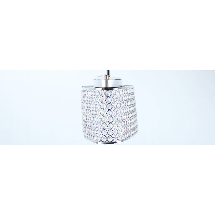 Lámpara Colgante/Techo De Cristal*5Lts*G9*40W*(B/I)*120V 60Hz*Acab. En Cromo (Convertible)