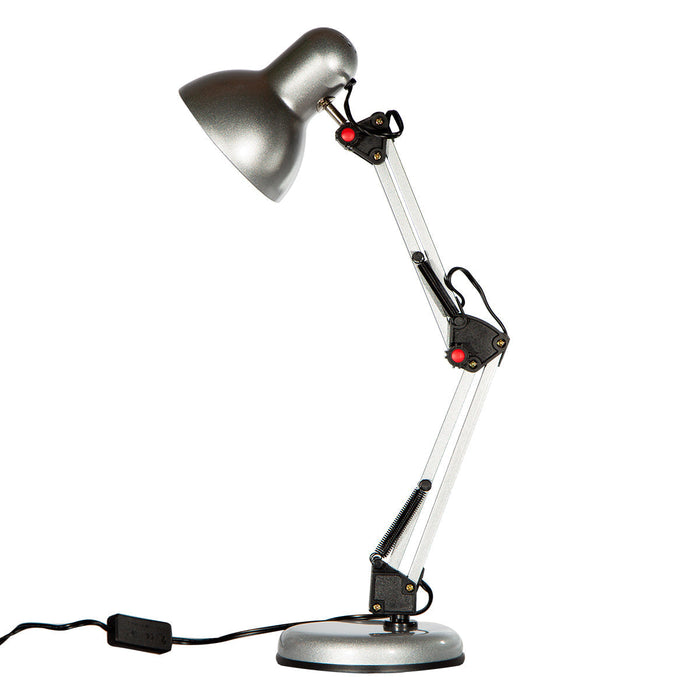 Lámpara de mesa, Plata 1L E27 40W