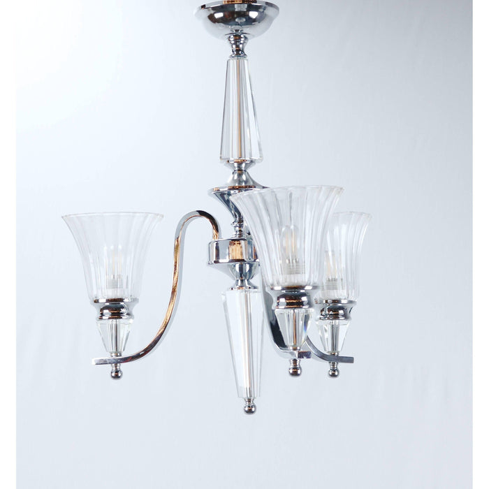 Lámpara Colgante Cromo 3L E27 60W