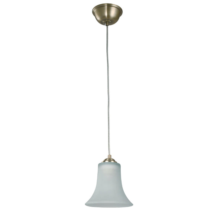LAMP. COLGANTE BRONCE ANTIGUO 1L E27 60W (BASE ENROSCABLE)