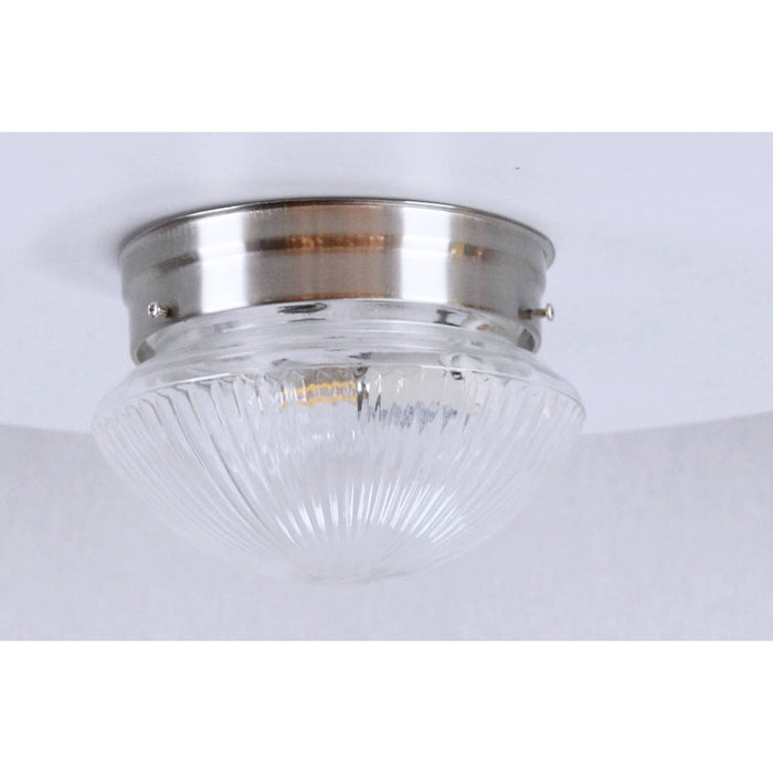 LAMP. TECHO NIQUEL SATINADO 1L E27 60W
