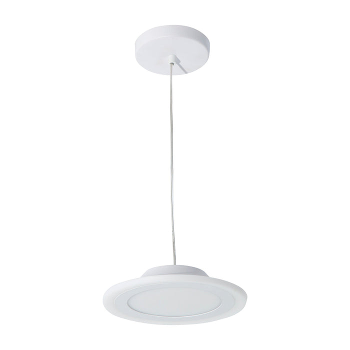 Lámpara Colgante Blanco Luz Led Integrado 16w