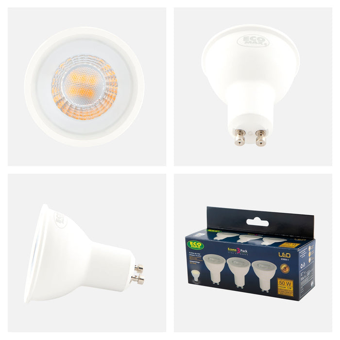 Foco LED Integrado 5w Luz Amarilla 2700k Socket GU10 3 set