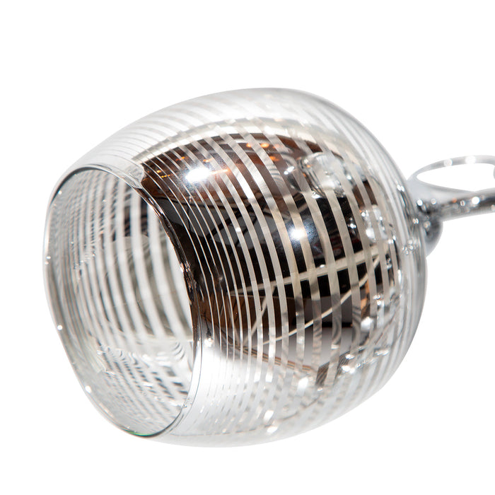 Lámpara Techo Cromo E27 40W 5 Luces