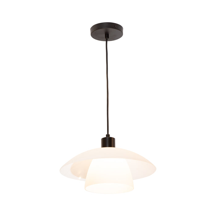 Lámpara colgante, estilo moderno, acabado negro mate, 1 luz E27, 40 W