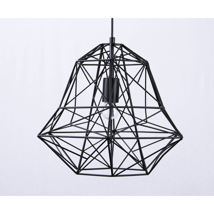 Lámpara Colgante Negro 1L E27 60W