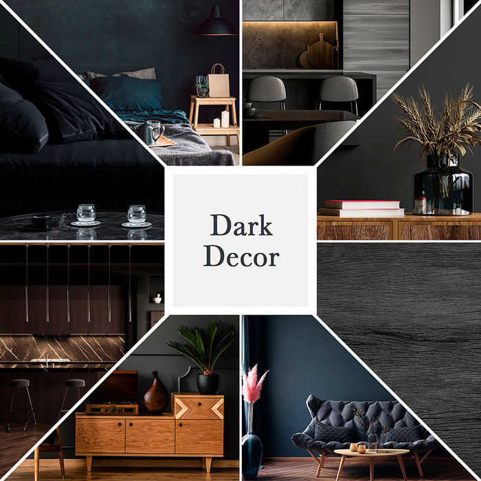 Lámpara de Techo Negro Mate Dark Decor E27 40W 5 Luces