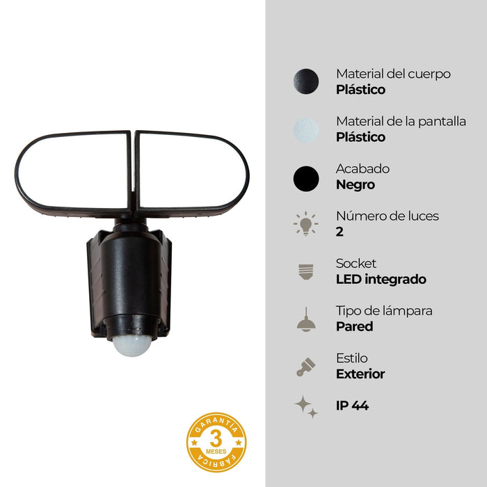 Lámpara Solar LED con Sensor de Movimiento