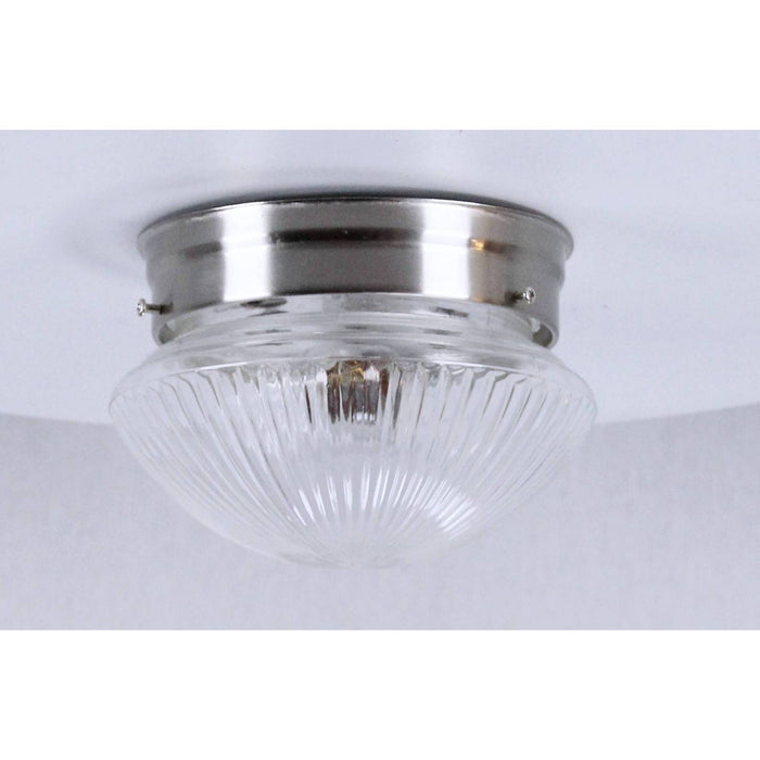 LAMP. TECHO NIQUEL SATINADO 1L E27 60W