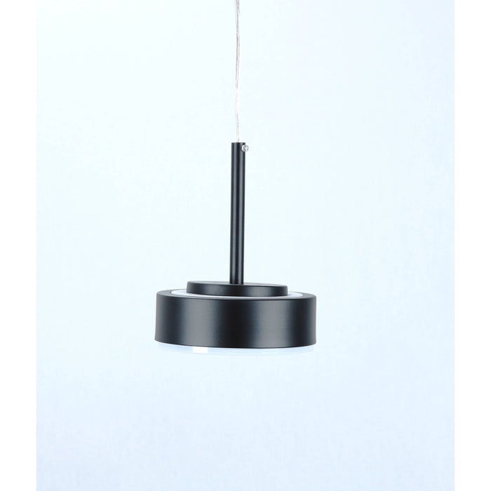 LAMP. LED COLGANTE NEGRO 6W 100-240V 3000K