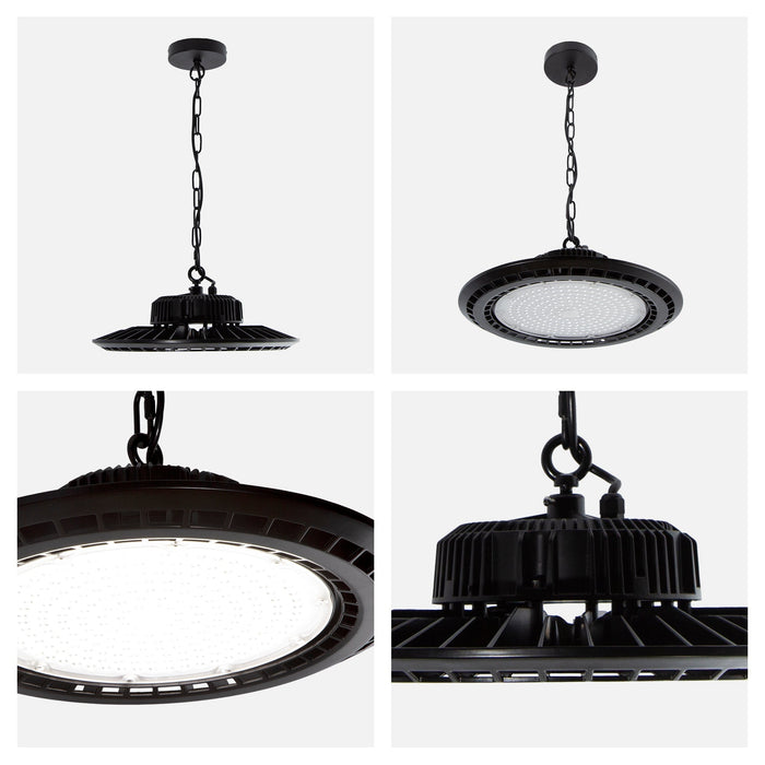 Lámpara de Techo LED General Lighting Moderna Negro 200W 1 Luz
