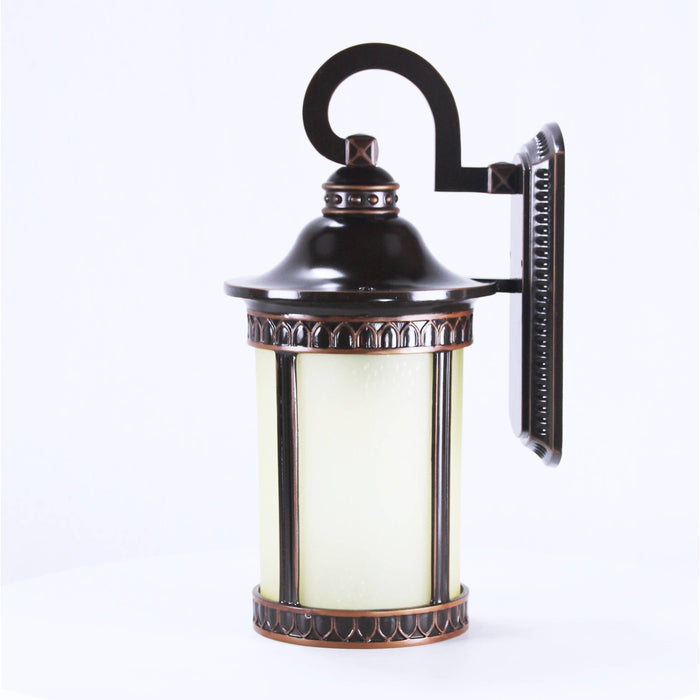 LAMP. EXT. PARED BRONCE OSCURO 1L E27 100W